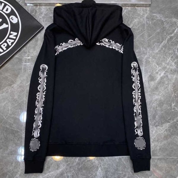 

jackets fashion luxury men's sweatshirts men women classic hoodies zipper hooded sweater designer cross pullover sanskrit hoodie casual, Black;brown