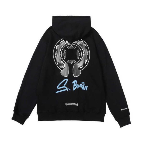

jackets fashion luxury men's sweatshirts men women classic hoodies zipper hooded sweater designer cross pullover sanskrit hoodie casual, Black