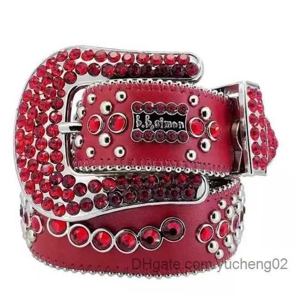 

1Men 2023 Women Bb Simon Belt Luxury Designer Belt Retro Needle Buckle BeltS 20 Color Crystal diamond yucheng02