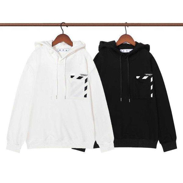 

fashion brand designer hoodies autumn and winter sweater coat seal pocket casual loose men's and women's sweatshirt, Black