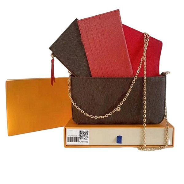 

designer bags favorite multi accessories 3 pcs set women crossbody womens purse messenger bags handbags flowers shoulder lady leather with b