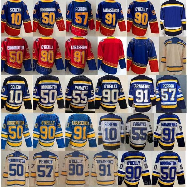 

hockey jerseys reverse retro ice vladimir tarasenko brayden schenn binnington colton parayko david perron ryan o'reilly winter ice hock, Black;red