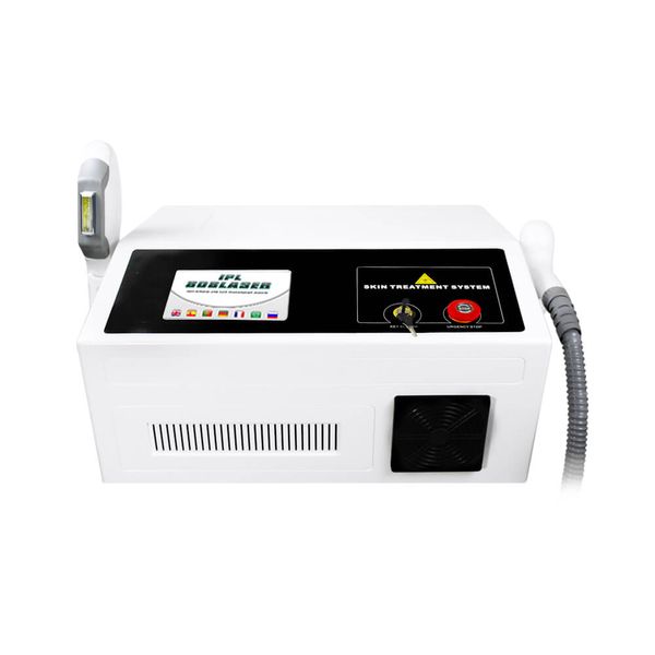 

2 handles portable ipl and diode laser machine hair removal skin rejuvenation for beauty salon spa clinic multifunction beauty device, Black
