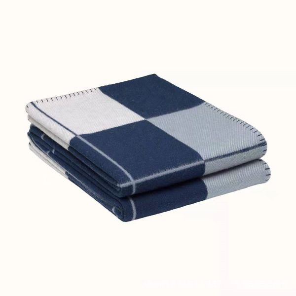 

scarf cashmere shawl letter blanket soft wool scarf shawls portable warm plaid sofa bed fleece spring autumn women blankets knitted throw te, Blue;gray