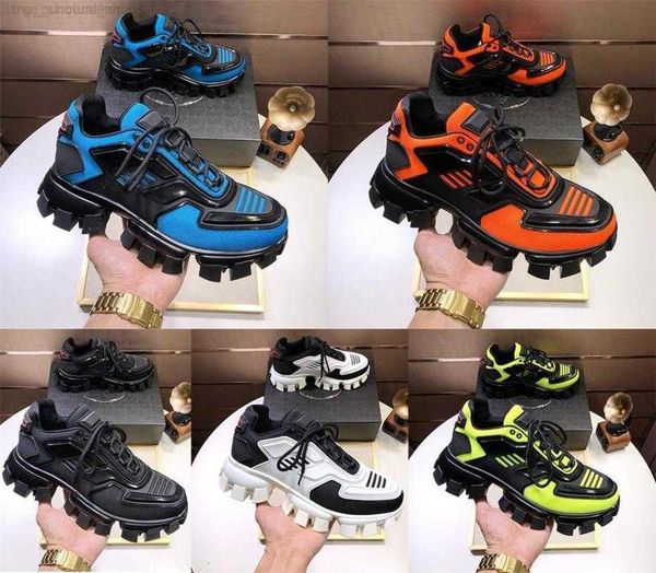

designer casual shoes 19fw new capsule series camouflage black stylist shoes lates p cloudbust thunder lace up sneakers rubber low p mar
