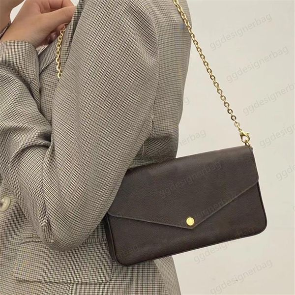

designer handbags clutch cross body bags lady envelope shoulder bag for women fashion chains purse luxury letter print handbag cow261z
