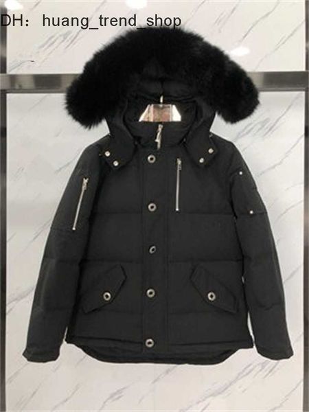 

mens parka 2022down jackets winter parkas men's waterproof 2022 cloth men wolf fur jacket hooded fourrure outwear raccoon furs warm moo, Black