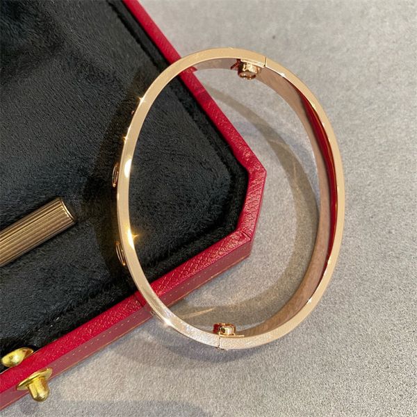 

high end luxury screwdriver love bracelet designer bangle fashion bracelet stainless steel plated 18k gold jewelry christmas party wedding g, Black