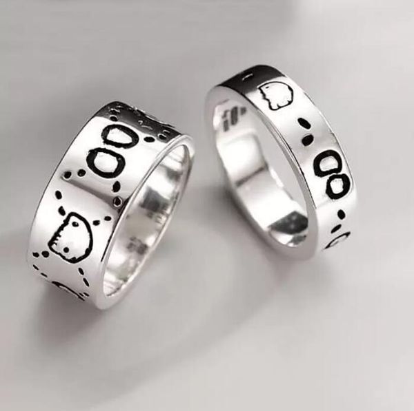 

fashion luxury ring for men women ghost designer rings jewelry sliver color, Silver