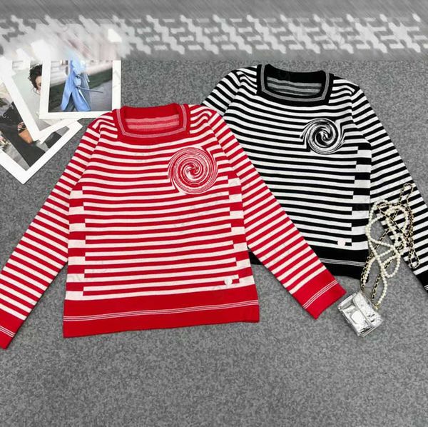 

womens sweaters striped letter print square collar pullover knitted sweater standard long sleeve fashion designer joker knitwear women cloth, White;black