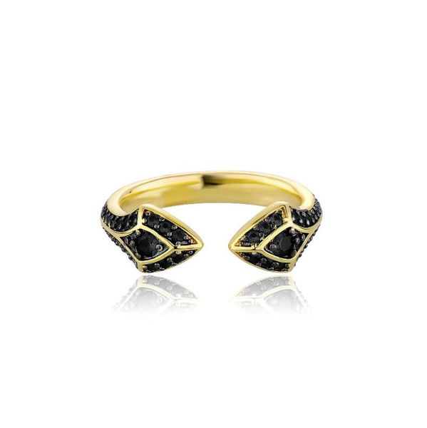 

hip hop men's ring double headed snake ring for men rapper jewelry gift, Silver