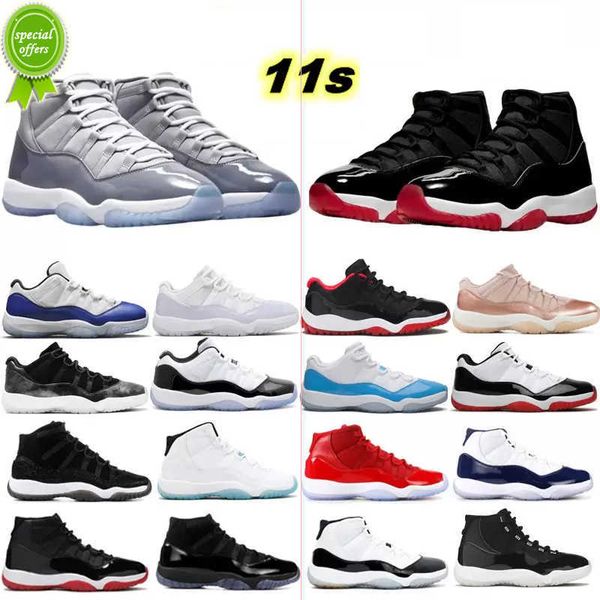 

2023 basketball shoes 11 high men jumpman 11s trainers cool grey bred space jam pure violet concord cap gown gamma women blue, Black