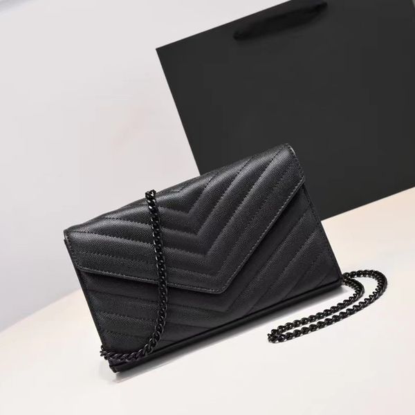 

quality designer woman bag shoulder bags handbag women ladies genuine leather original box purse clutch messenger cross body caviar lady