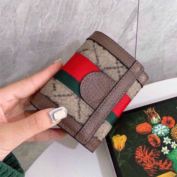 

designer women ophidia short purse brands marmont printed wallets for men cowhide genuine leather credit card holder bag coin purs252i, Red;black