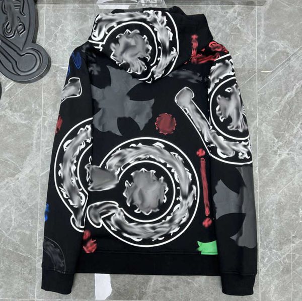 

jackets men's luxury fashion sweatshirts men women classic hoodies ch zipper hooded sweater designer cross pullover sanskrit hoodie cas, Black