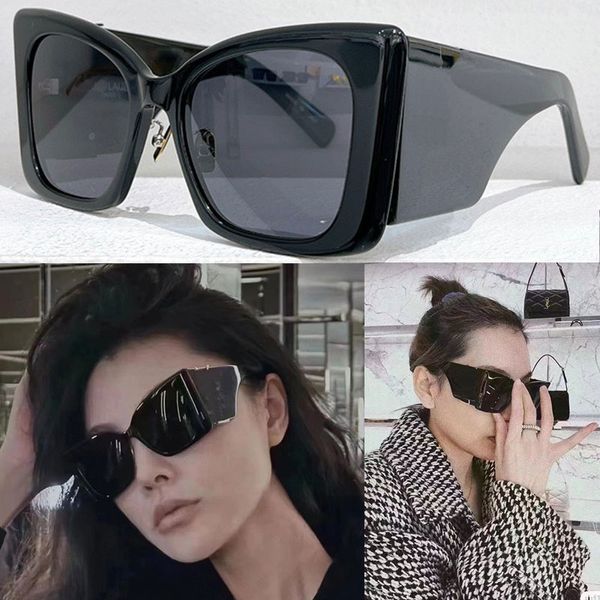 

womens casual fashion sunglasses sl m119/f women luxury designer holiday glasses casual fashion size 53-19-135 with original box, White;black