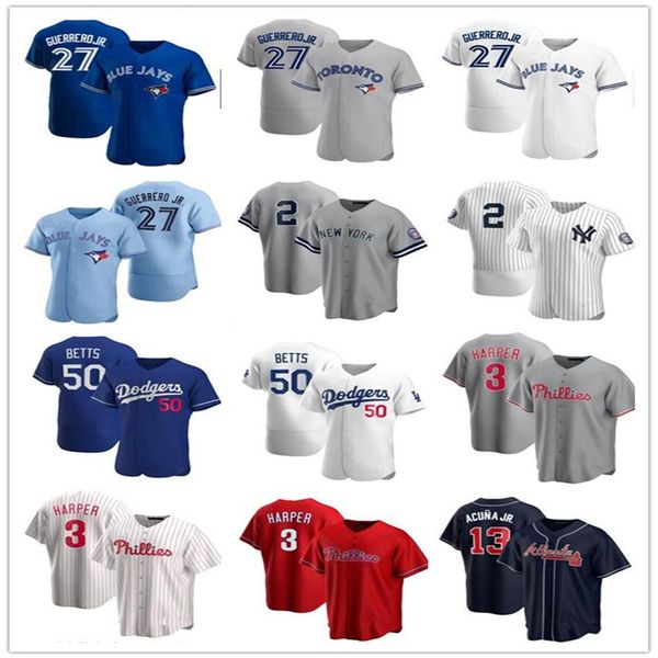 

2020 selling jerseys vladimir guerrero jr mookie betts bryce jeter ronald acuna jr mix order new arrival style 100% stitched304m, Blue;black