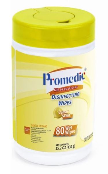 

promedic wipes lemon scent - 10 pack of 1 set