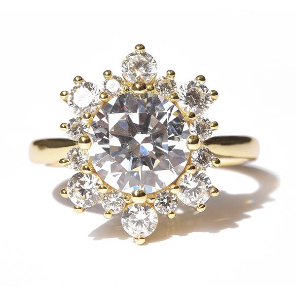 

wedding accessories pure silver engagement rings fadeless couple shining snowflakes diamonds birdal ring proposal ring no fading ladies jewe, White