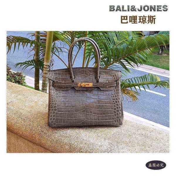 

handbags crocodile skin herme birkins women's bag 35 30 handbag picotin 18 22 pattern platinum advanced sense belly high-end luxury all