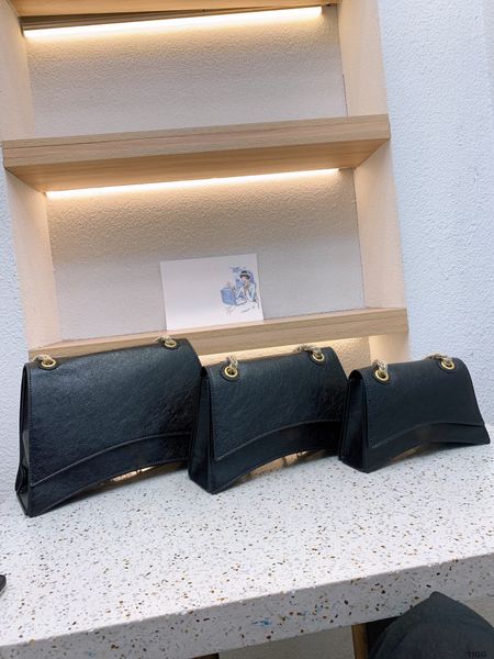 

b hourglass bag fashion handbags shoulder luxurys designer bags metal chain gold silver women handbag genuine leather bag miniature shell cr