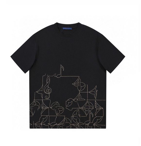 

22ss designer letter printed t shirts tee sweatshirt fashion high street short sleeves summer casual t-shirt breathable men women crew neck, Black;brown