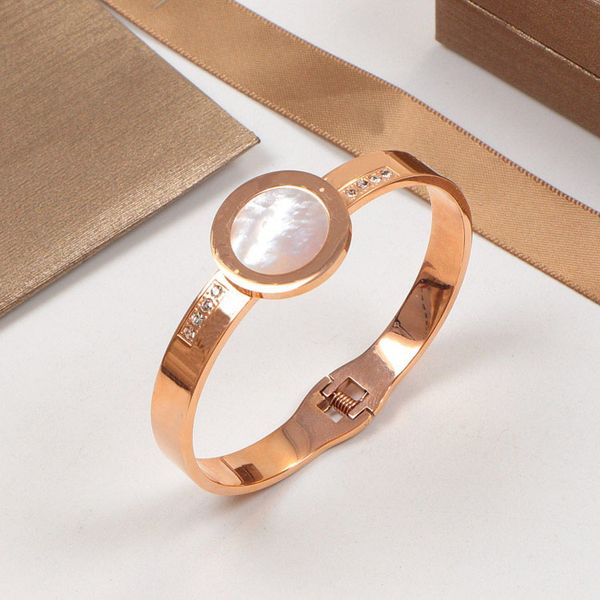 

high polished thin wide large 18k gold rose silver diamond bangle femme boys letter black titanium steel bangles vintage love bracelets for
