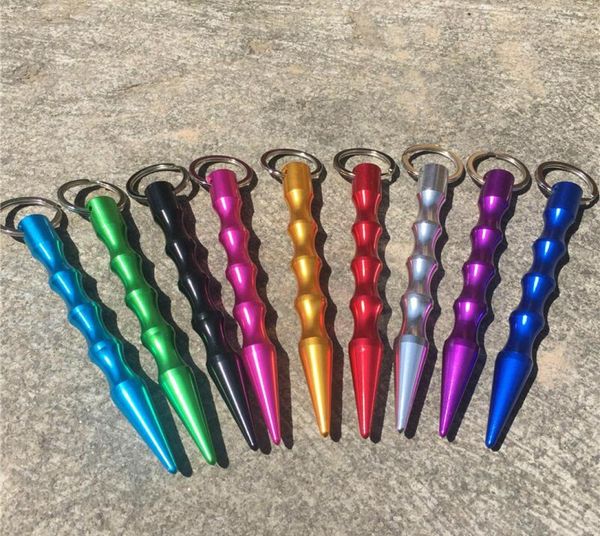 

keychains lanyards party favor aluminum self defense keychain mental stick cars keychains personal safty key chain charm car keyri4382128, Silver