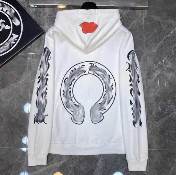 

luxury fashion men's sweatshirts jackets men women classic hoodies ch zipper hooded sweater designer cross pullover sanskrit hoodie cas, Black