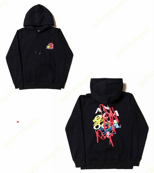 

mens hoodie designer hoodies womens designer hoodie flower sakura butterfly hoody lightning reflective cotton viper print oversize sweatshir, Black