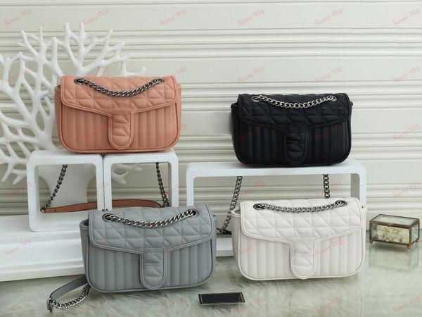 

women cross body bag chain strap small square bags designer oblique shoulder backpack purses luxury pure colour postman bag