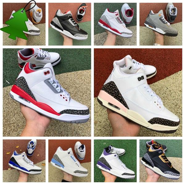 

3 jumpman 3s mens basketball shoes retro fire red neapolitan dark iris mocha muslin kumquat cardinal red black cement racer blue fragment