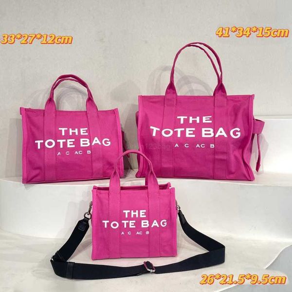 

26/33/41cm the tote bags large handbags women crossbody shop bag canvas capacity beach totes classic letter printing silver