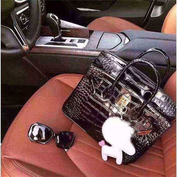 

designer handbag birkins bag herme handbags crocodile skin bag leather women's atmosphere one shoulder messenger high-end brand have lo