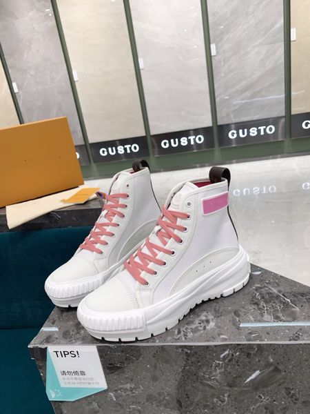 

designer calfskin casual shoes reflective sneakers vintage suede leather trainers fashion shoes leisure shoe platform lace-up women mens sne, Black