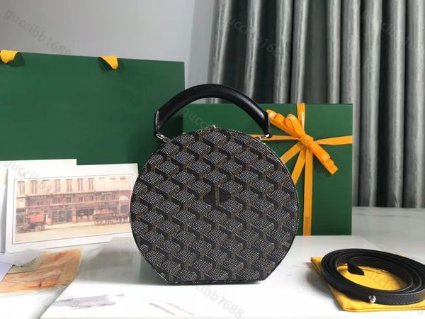 

10a tier mirror quality alto bag mini 18cm luxury designers womens circular purse calfskin handle handbag real leather strap black shoulder