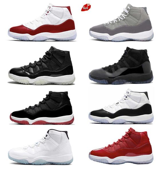 

sandals outdoor shoes sandals 2022 authentic 11 high og cherry shoes 11s navy midnight blue 72- bred concord space jam 45 cap and gown win, Black