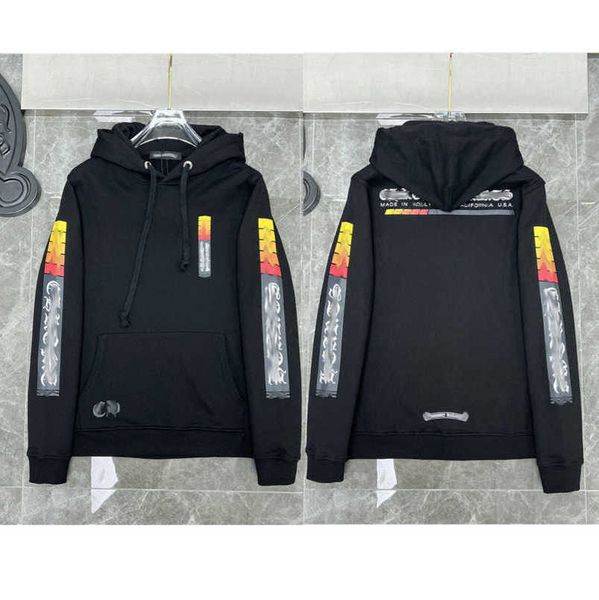 

men's sweatshirts luxury fashion jackets hoodies men women designer boy sanskrit print sweater zipper hooded cross pullover hoodie casu, Black