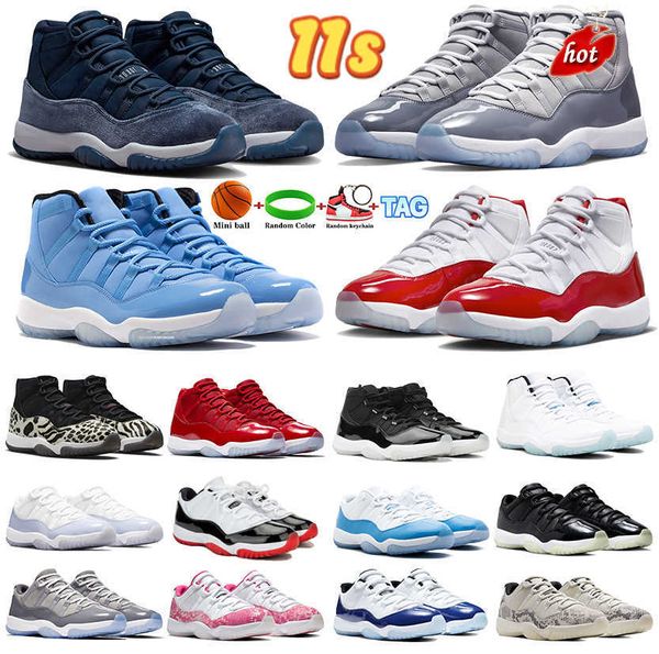 

og 2023 mens jumpman 11 11s retro basketball shoes cool grey royal university blue cherry midnight navy velvet 25th, Black
