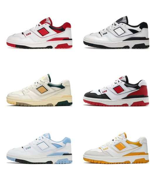 

with box new b550 550 running shoes men women white green grey cream black blue unc bb550 navy purple shadow rich paul burgundy cyan mens tr