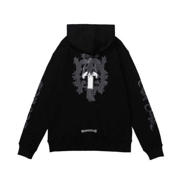 

fashion men's jackets luxury sweatshirts men women classic hoodies ch zipper hooded sweater designer cross pullover sanskrit hoodie cas, Black