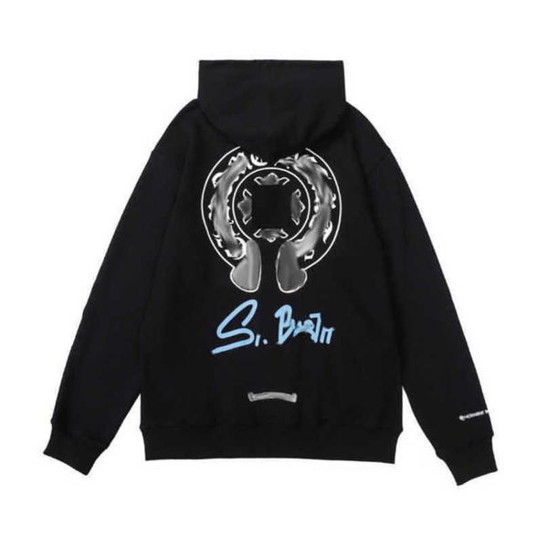 

fashion luxury jackets men's sweatshirts men women classic hoodies zipper hooded sweater designer cross pullover sanskrit hoodie casual, Black