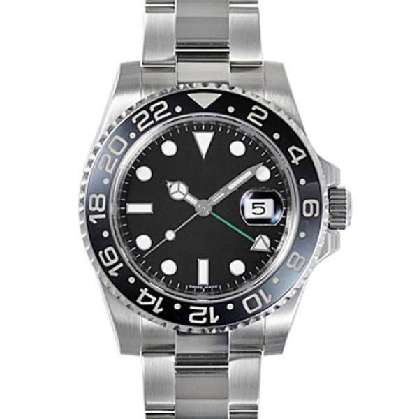 

mens watches ceramic bezel 316l steel 116710 black watch montre de luxe automatic wristwatches sports self-wind wristwatch wat277s, Slivery;brown