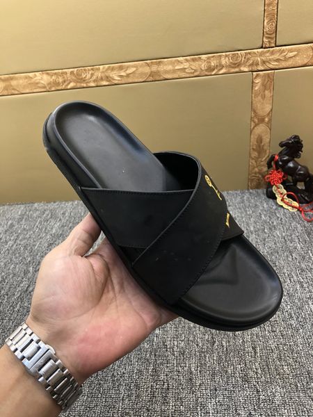 

designer slides mens slippers bag bloom flowers printing leather web black shoes fashion luxury summer sandals beach sneakers 0511