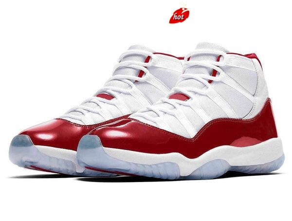 

og authentic 11 cherry basketball shoes varsity red space jam sneakers 11s cool grey jubilee 25th anniversary bred concord 45 retro men, Black