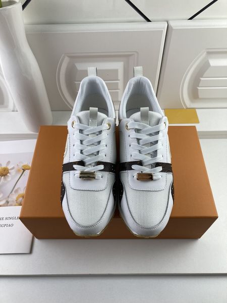 

designer woman's shoe leather lace up men fashion platform sneakers white black 0613