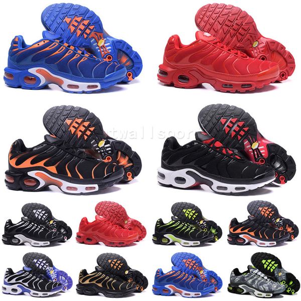 

2023 running shoes sports trainers sneakers fashion pink fade blue fury bleached aqua snakeskin mens tn plus tns big size 46, Black