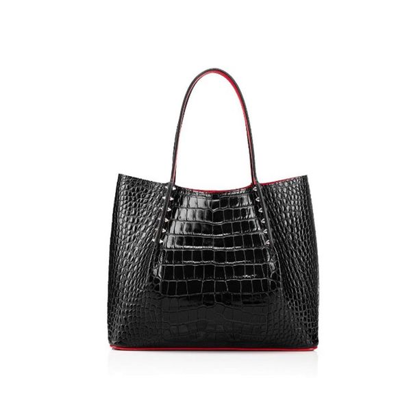 

luxurys fashion women shoulder bag genuine leather rivets spikes bow crossbody bags tote set designer handbags shopping248p