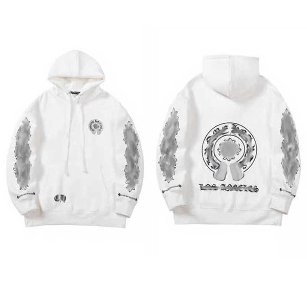 

fashion luxury mens jackets sweatshirts designer hoodies ch men women zipper cross scroll simple hooded sweater pullover hoodie casual coat, Black;brown