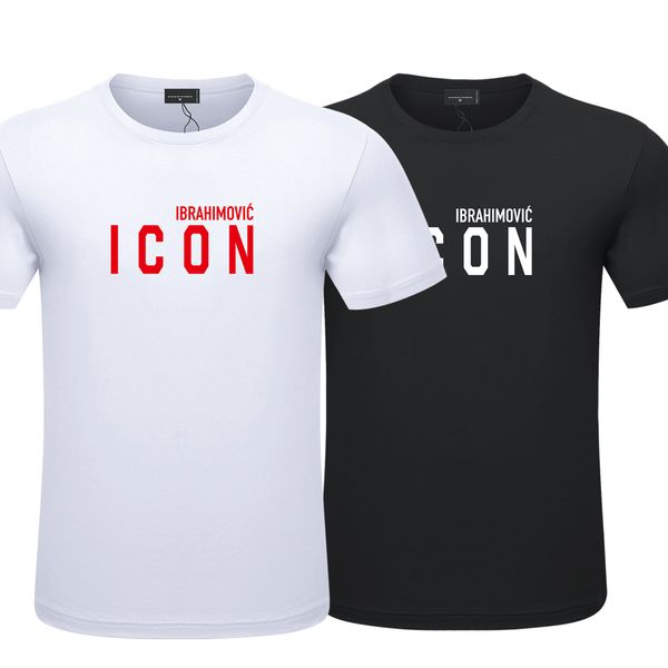

cotton twill fabric icon europe and america new round neck men's t-shirt printing trend short sleeve youth top, White;black